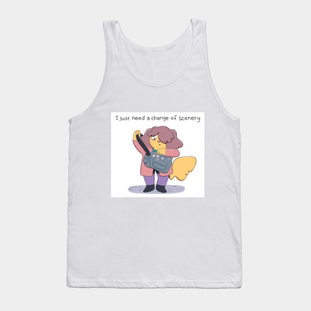 I Need A Change Tank Top by Plucky Ducky